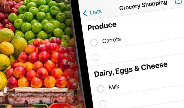 Die Erinnerungs-App von Apple bietet die ultimative Lösung zum Verwalten von Einkaufslisten auf Ihrem iPhone