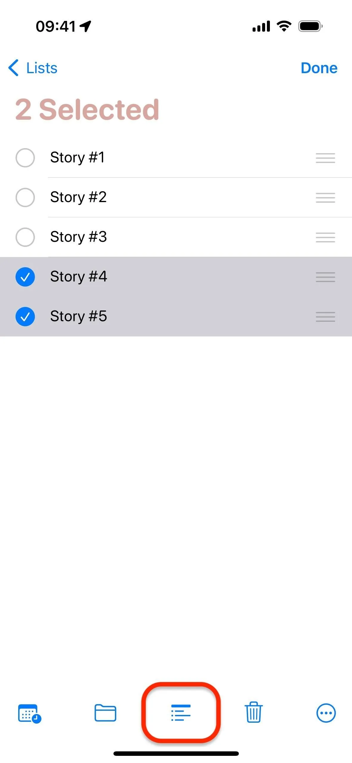 Organisieren Sie Erinnerungen nach Abschnitten und Spalten auf Ihrem iPhone für effizientere To-Do-Listen