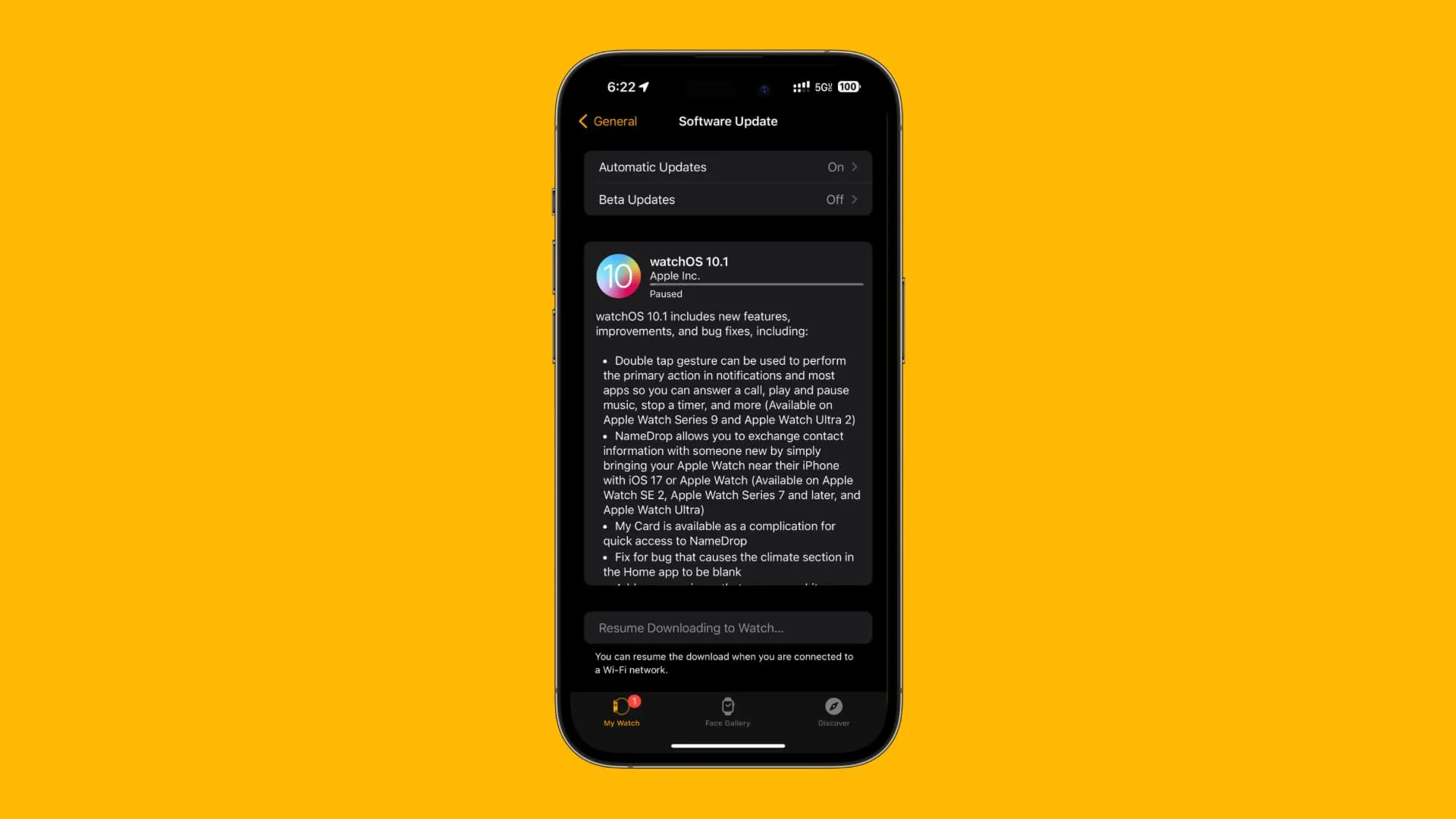 watchOS 10.1 software update. watchOS 10.1 software update.
