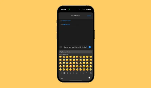 Erhöhen Sie die Auflösung der Emojis Ihres iPhones mit diesem Add-on von MacDirtyCow und kfd auf 4K Ultra HD