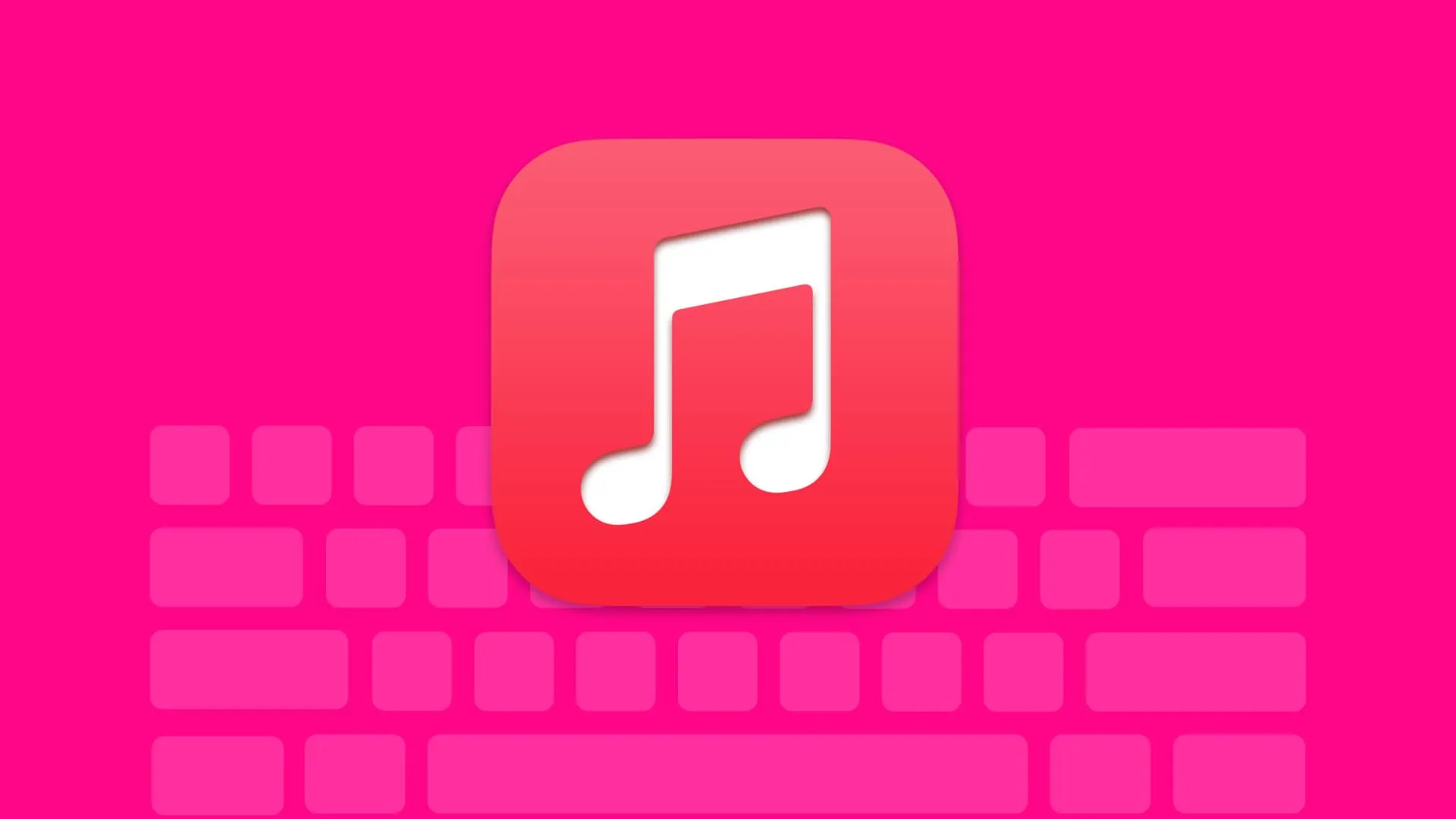 Atalhos de teclado para o aplicativo Apple Music