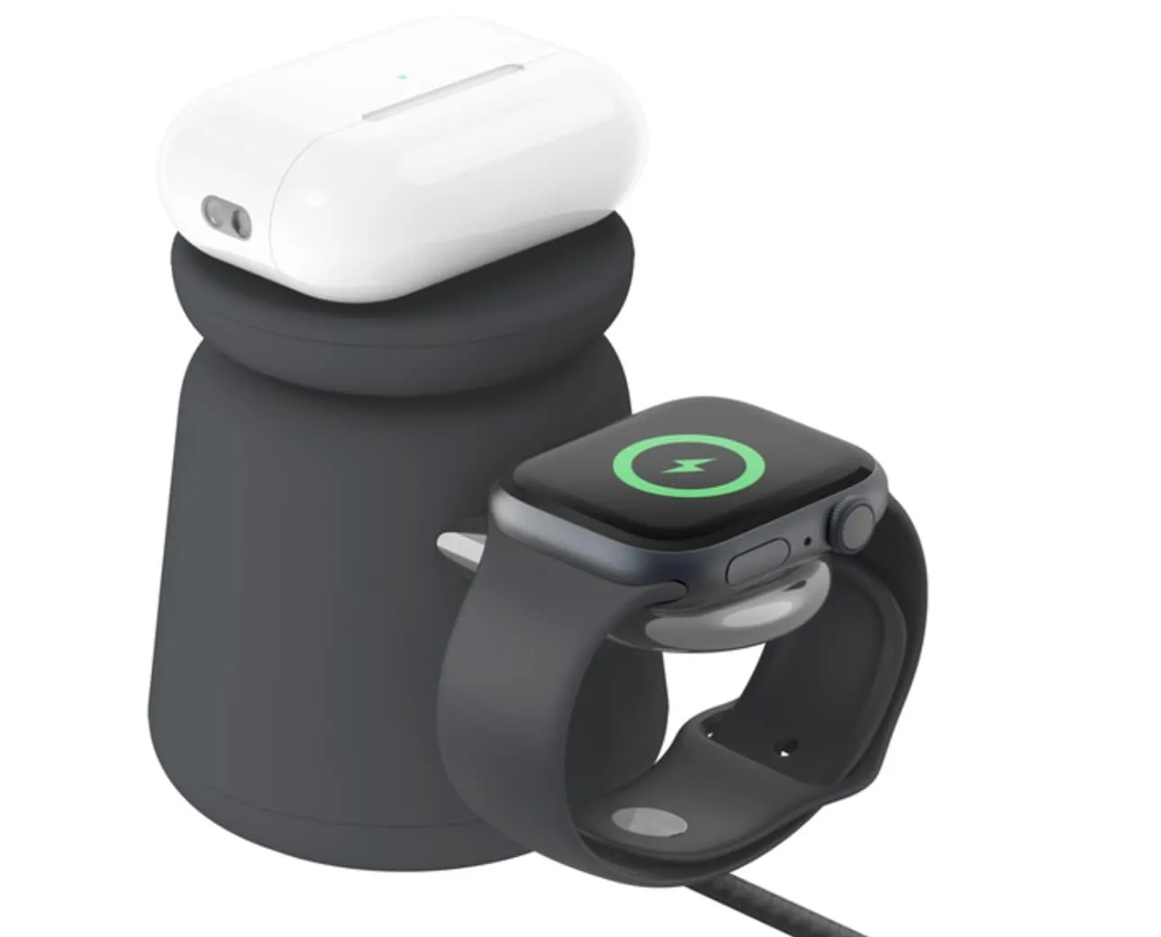 Belkin BoostCharge 2-in-1 kabellose Ladestation mit MagSafe AirPods Pro-Aufladung.