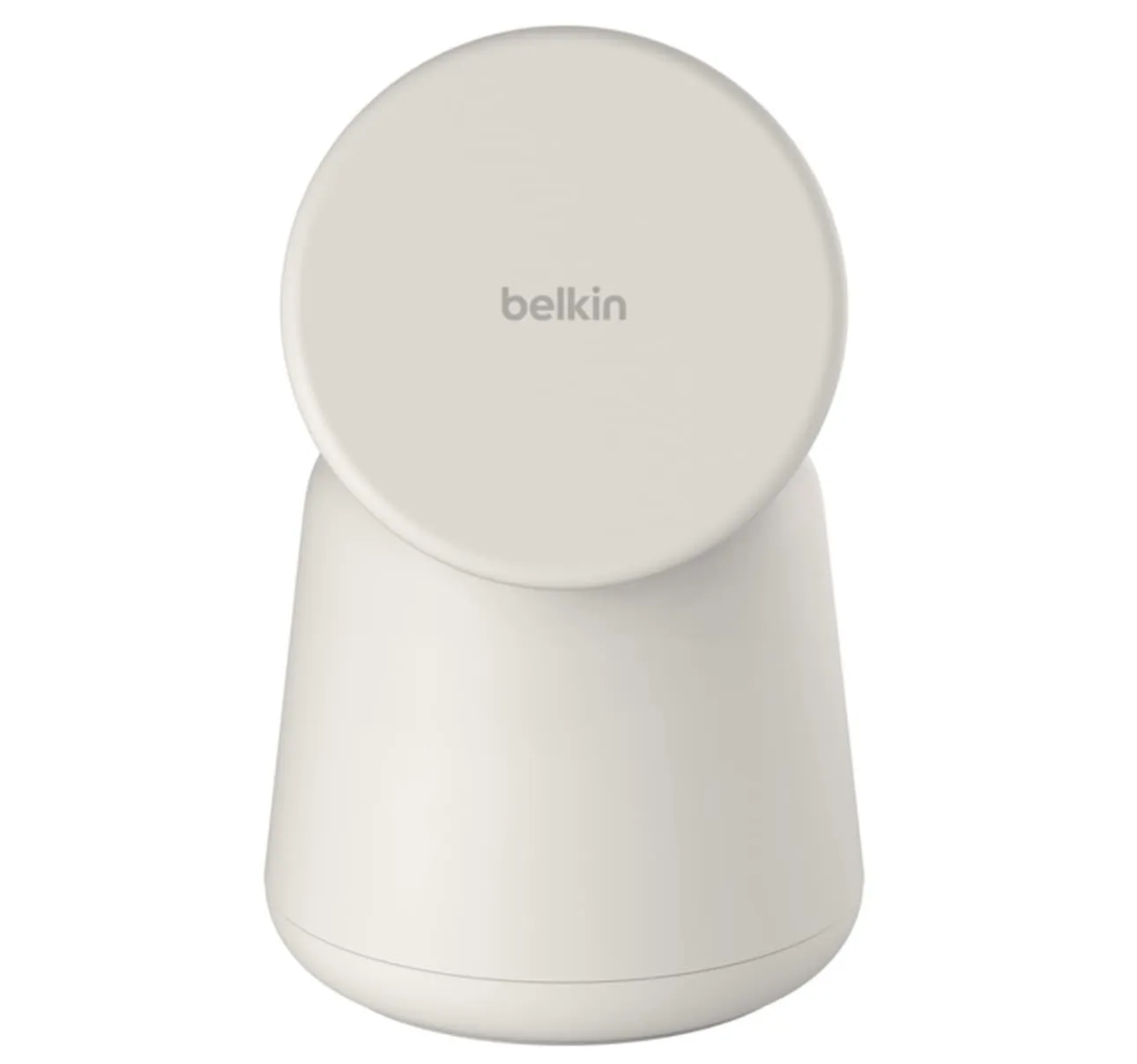 Belkin BoostCharge 二合一無線充電底座，搭配 MagSafe 沙色