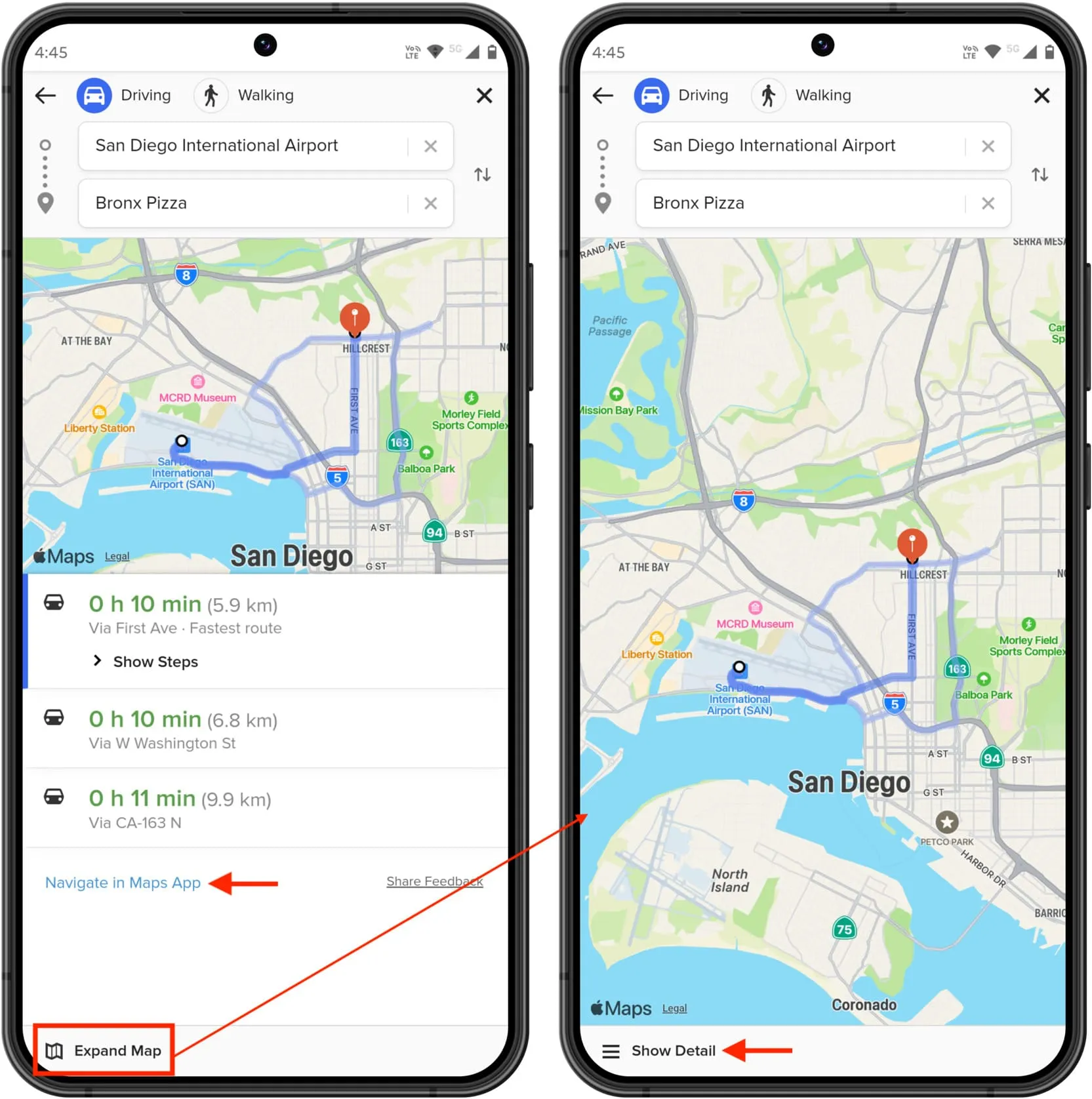 Erweitern Sie Apple Maps in DuckDuckGo auf Android