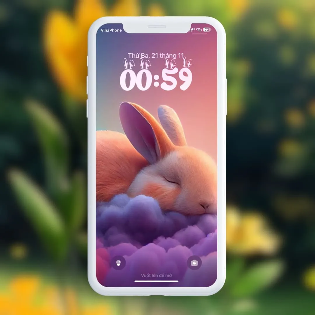 LS Bunny Lock Screen-Schriftart.