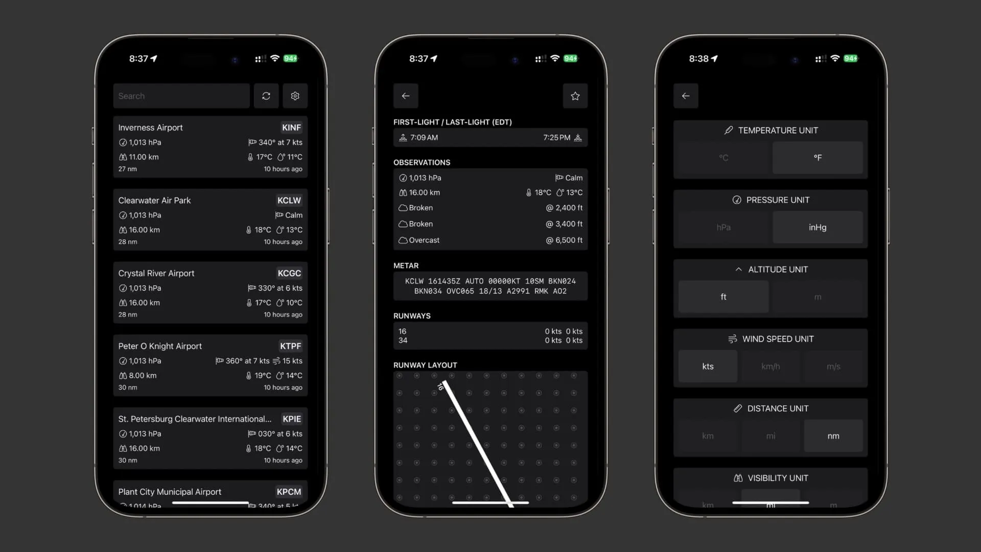 METAR app for drone pilots. METAR app for drone pilots.