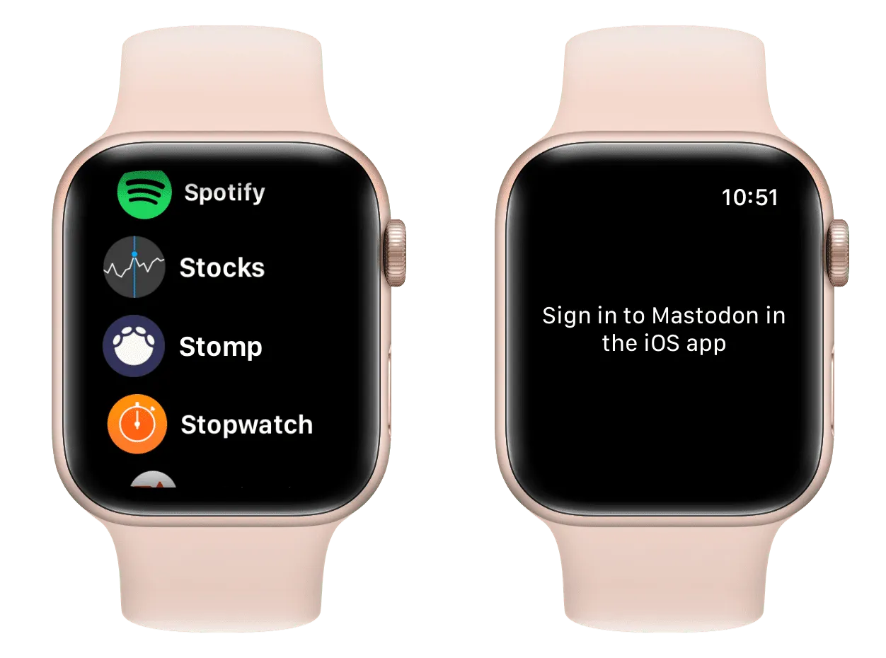 Open Stomp app on Apple Watch Open Stomp app on Apple Watch