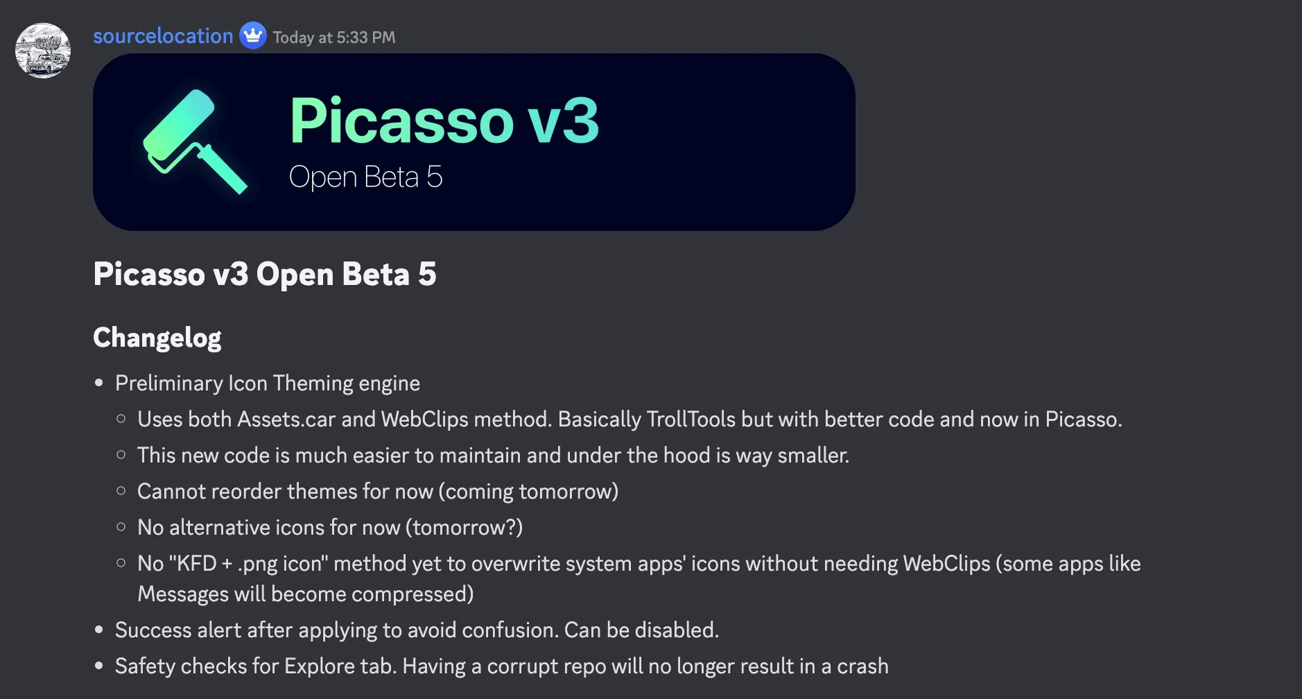 Picasso v3 open beta 5 Picasso v3 open beta 5