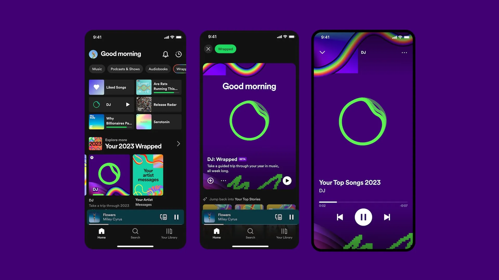 Spotify Wrapped 2023 with AI DJ guidance Spotify Wrapped 2023 with AI DJ guidance