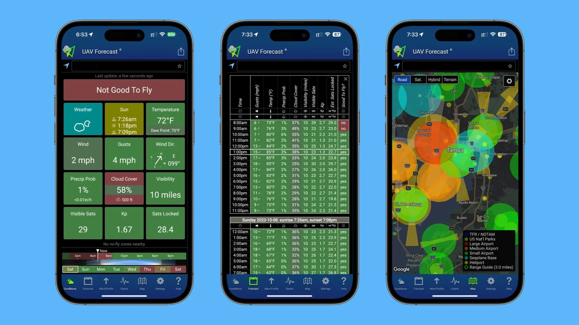 UAV Forecast app for drone pilots. UAV Forecast app for drone pilots.