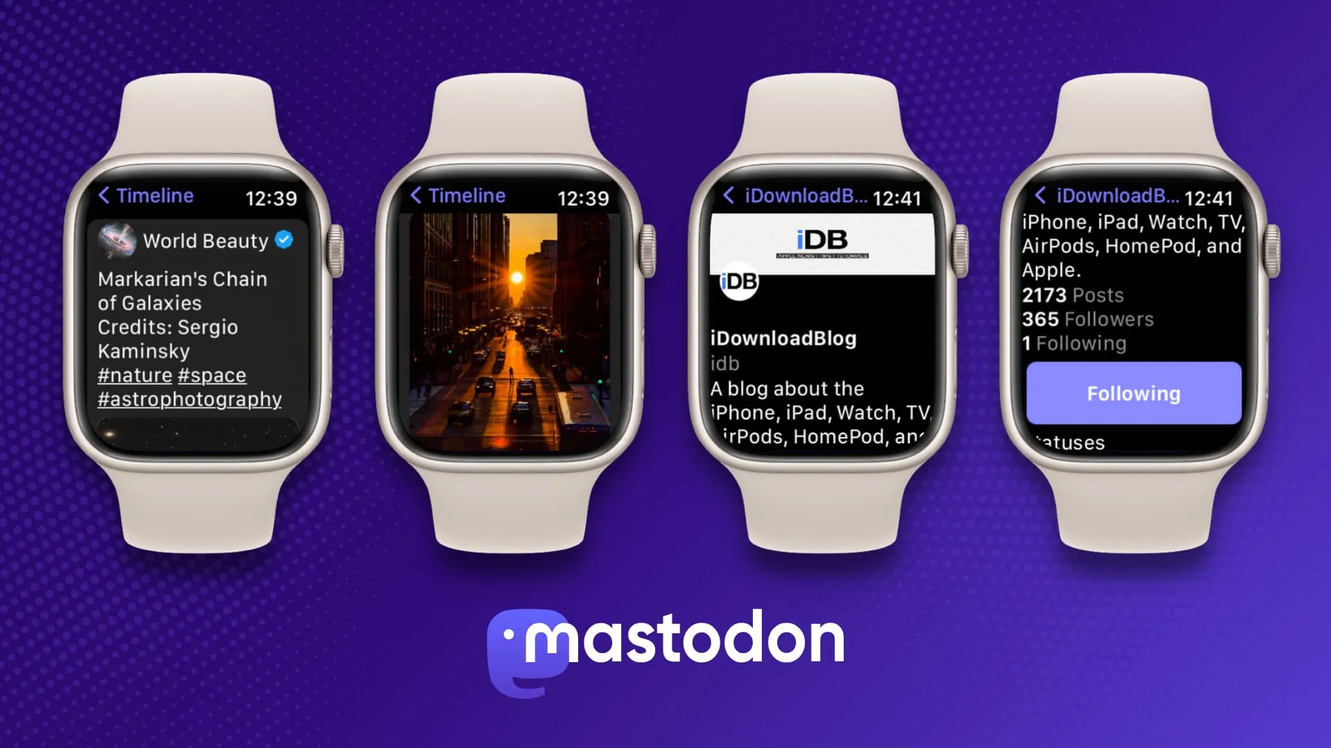Using Mastodon on Apple Watch Using Mastodon on Apple Watch