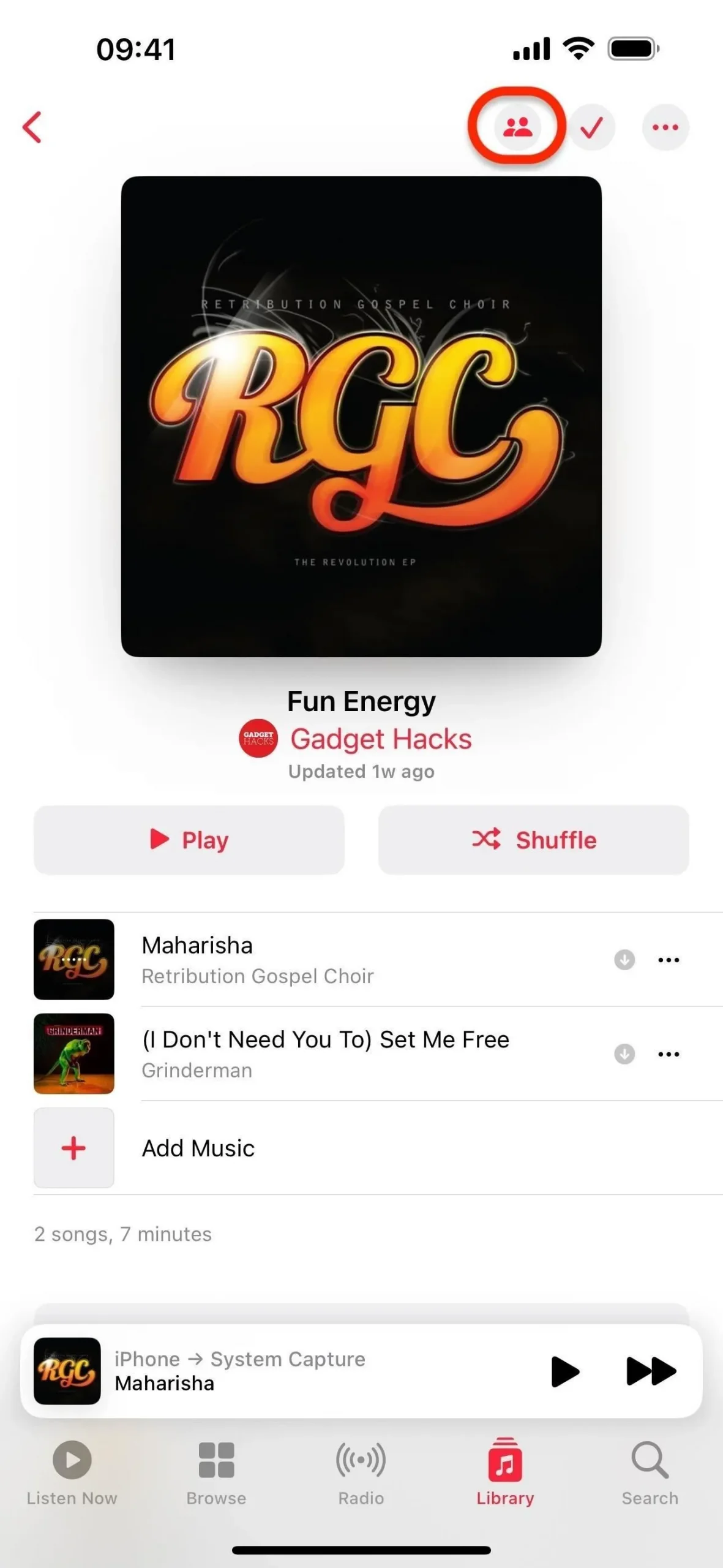 Como criar uma lista de reprodução colaborativa no Apple Music com seus amigos