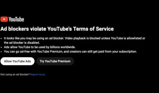 YouTube는 광고비, 프리미엄 구독자를 위해 광고 차단기를 없애려고 합니다.