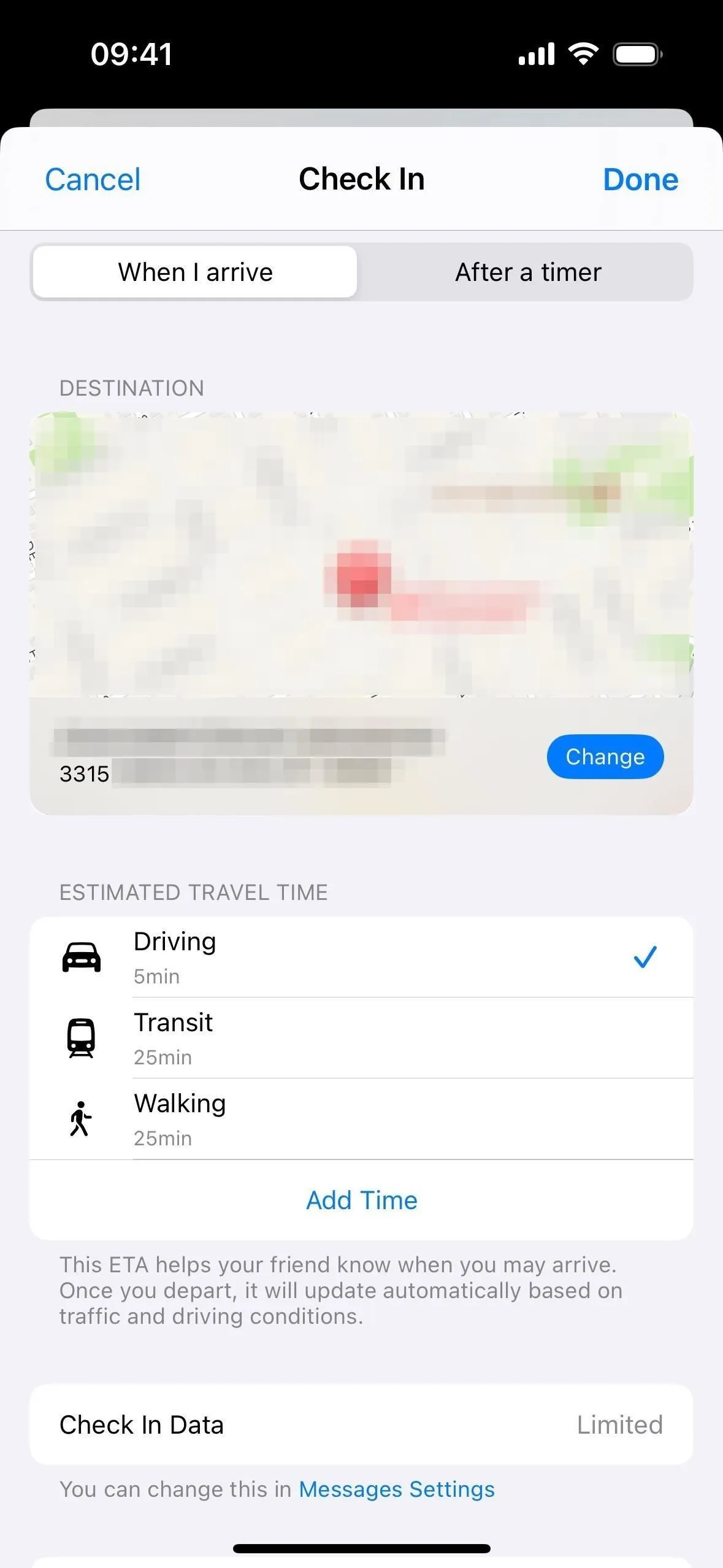 Utilisez la nouvelle fonctionnalité « Enregistrement » de votre iPhone pour informer vos contacts lorsque vous arrivez en toute sécurité à votre destination