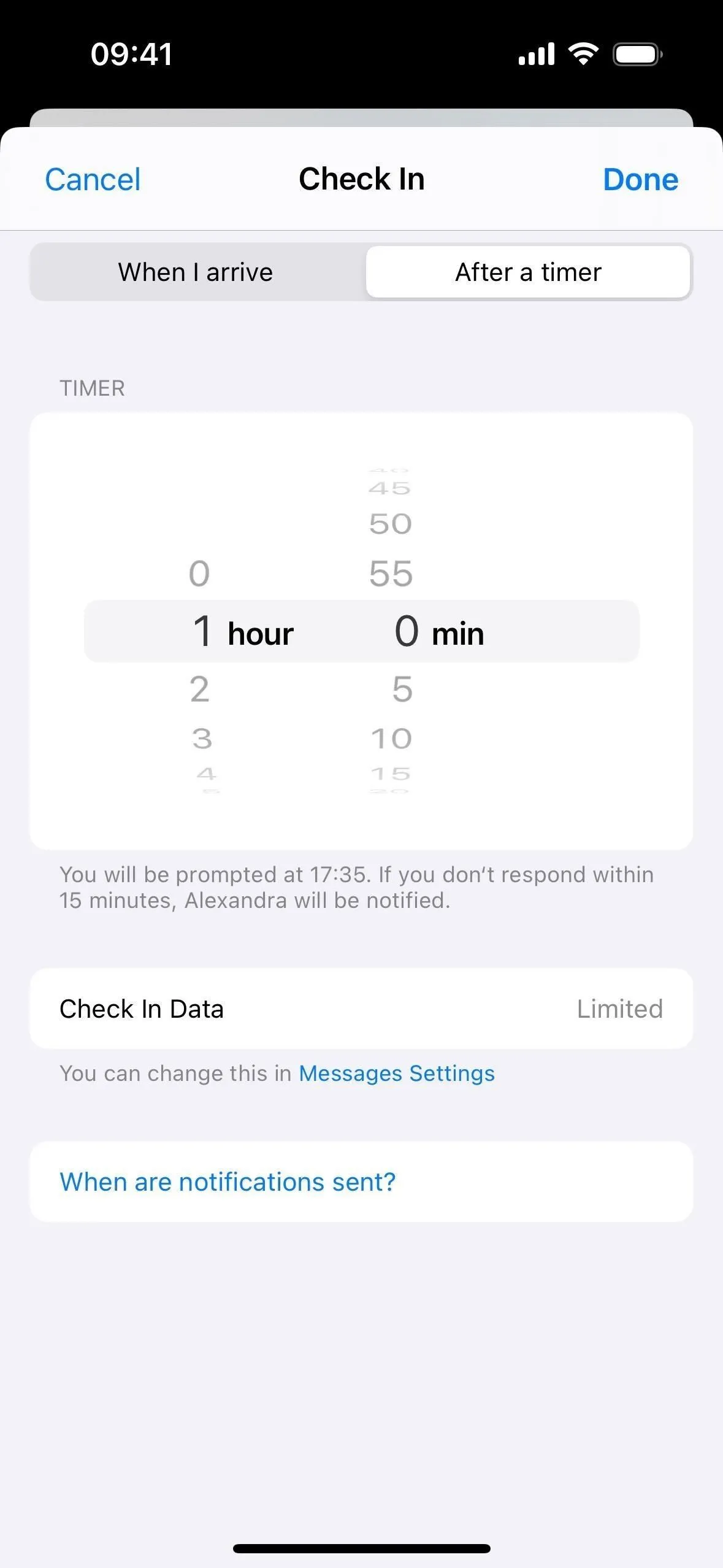 Utilisez la nouvelle fonctionnalité « Enregistrement » de votre iPhone pour informer vos contacts lorsque vous arrivez en toute sécurité à votre destination