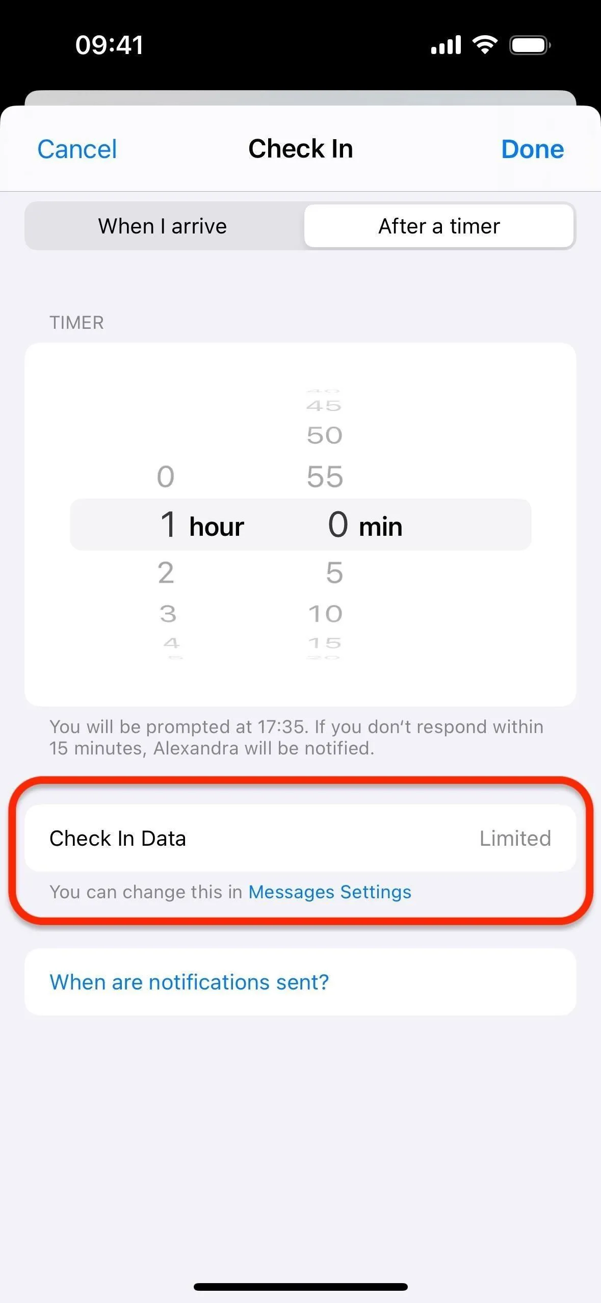 Utilisez la nouvelle fonctionnalité « Enregistrement » de votre iPhone pour informer vos contacts lorsque vous arrivez en toute sécurité à votre destination