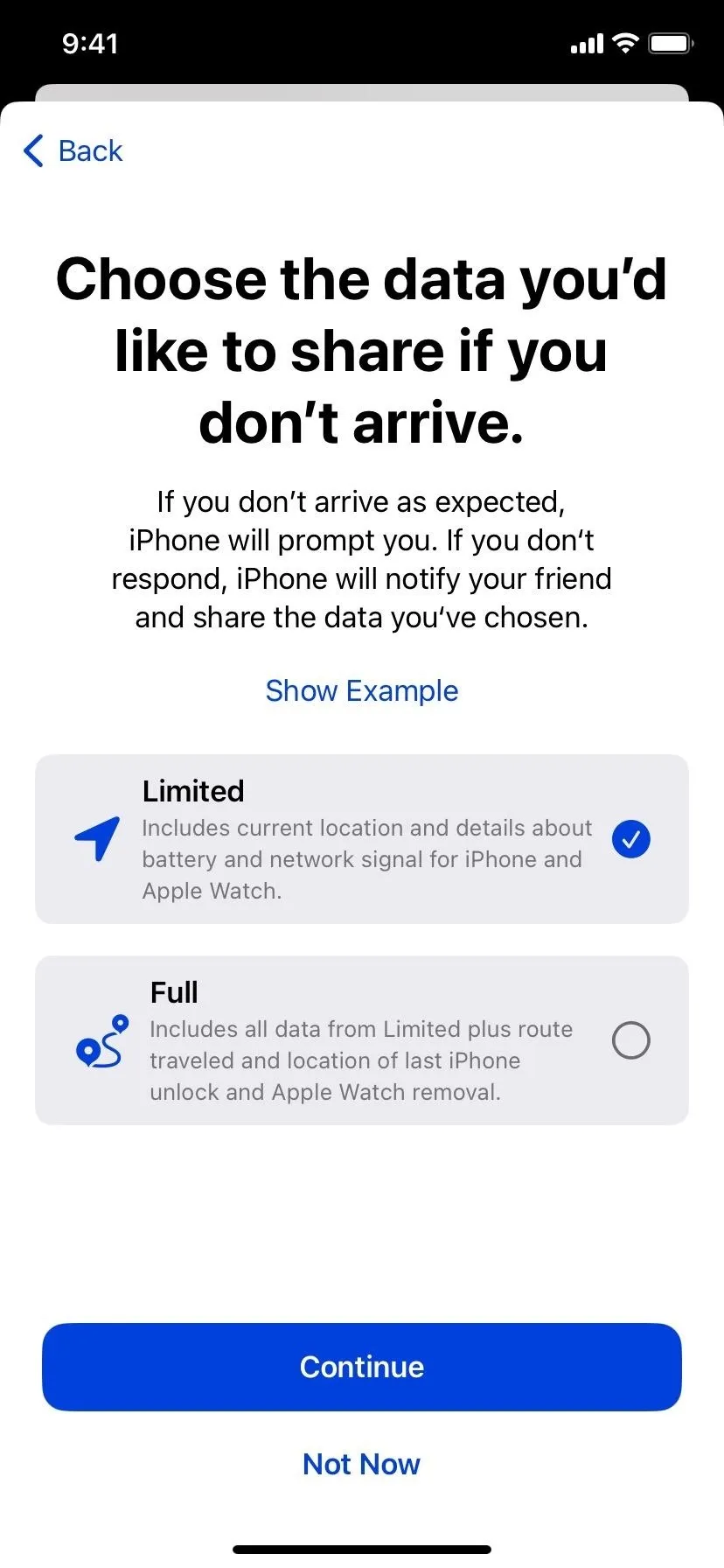 Utilisez la nouvelle fonctionnalité « Enregistrement » de votre iPhone pour informer vos contacts lorsque vous arrivez en toute sécurité à votre destination