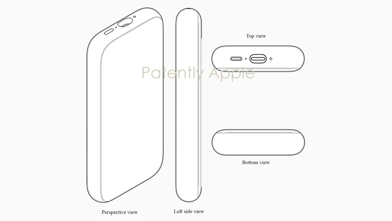 Patente de design da Apple para uma bateria MagSafe redesenhada com duas portas USB-C