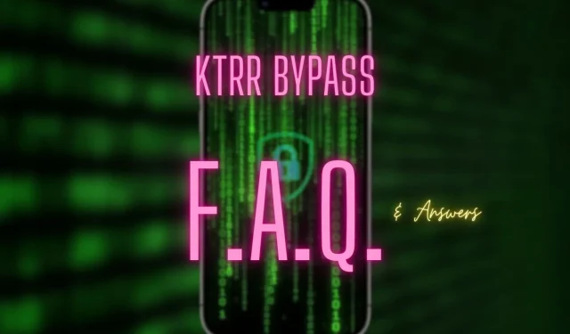 Bypass KTRR – Perguntas frequentes (e respostas)