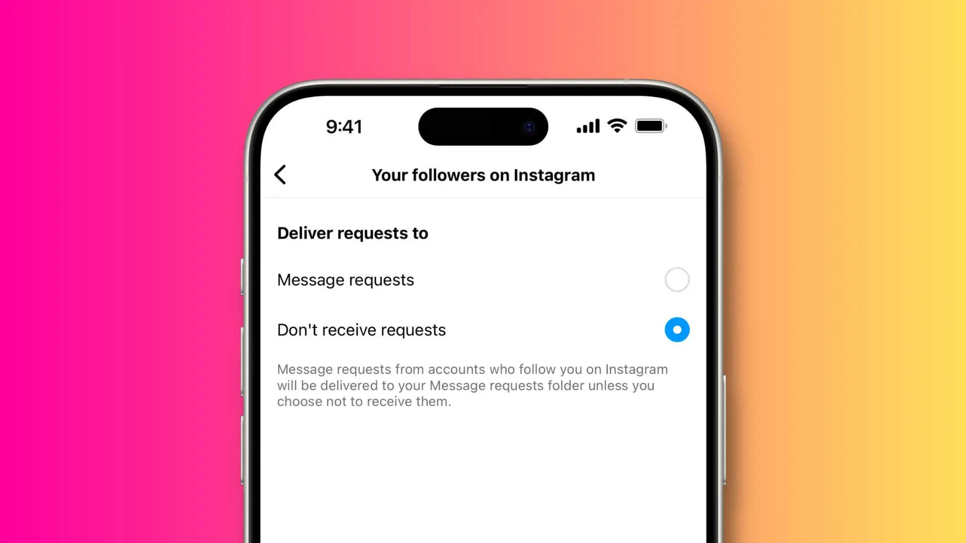 Message settings on Instagram Message settings on Instagram
