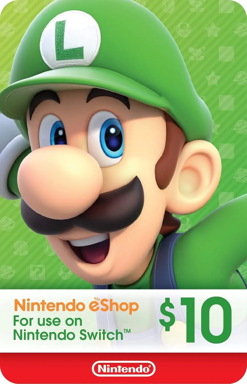 Nintendo eShop-Geschenkkarte im Wert von 10 $.