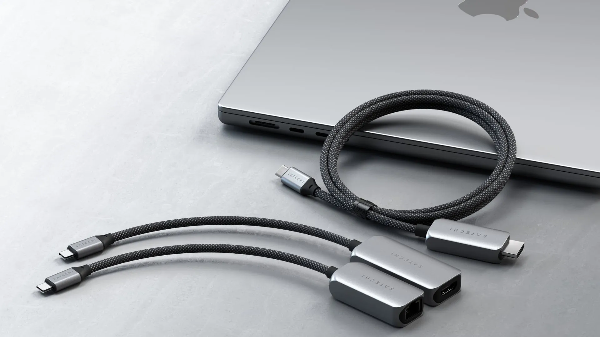 Adaptateur Ethernet 2,5 Gigabit de Satechi, adaptateur USB-C vers HDMI et câble USB-C vers HDMI