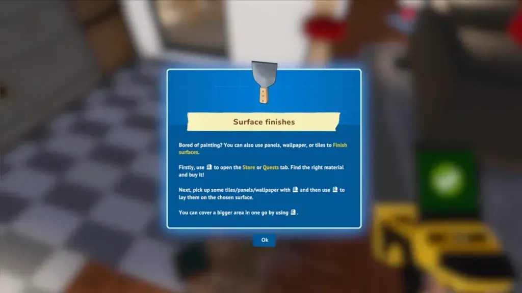 How to unlock Surface Finishes Tool in House Flipper 2