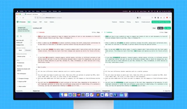 Comment comparer les différences entre deux documents texte sur Mac et PC