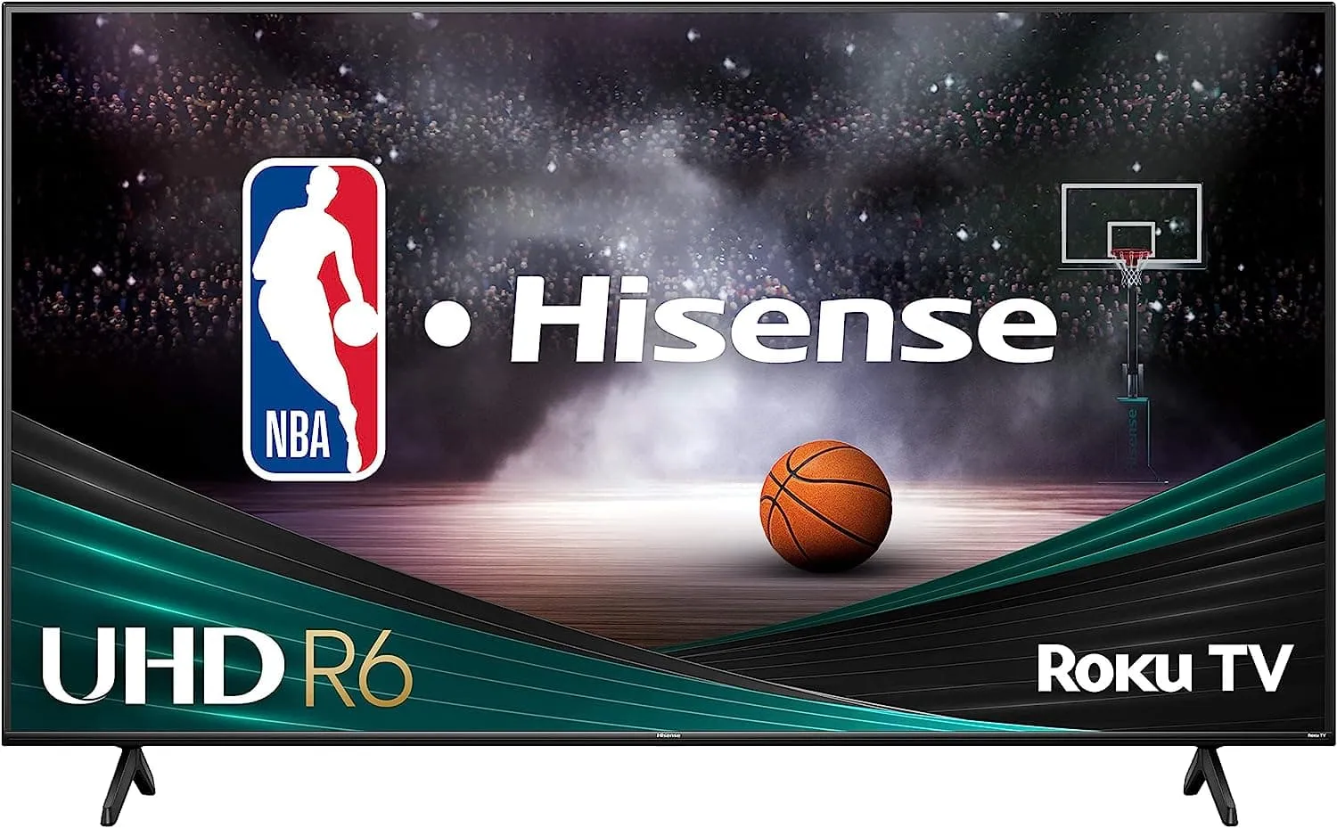 Televisor HiSense 4K UHD con Roku TV.