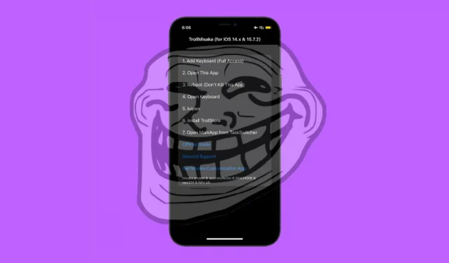 TrollMisaka を使用して、iOS 14.x ～ 15.8.1 デバイスに TrollStore をインストールできます