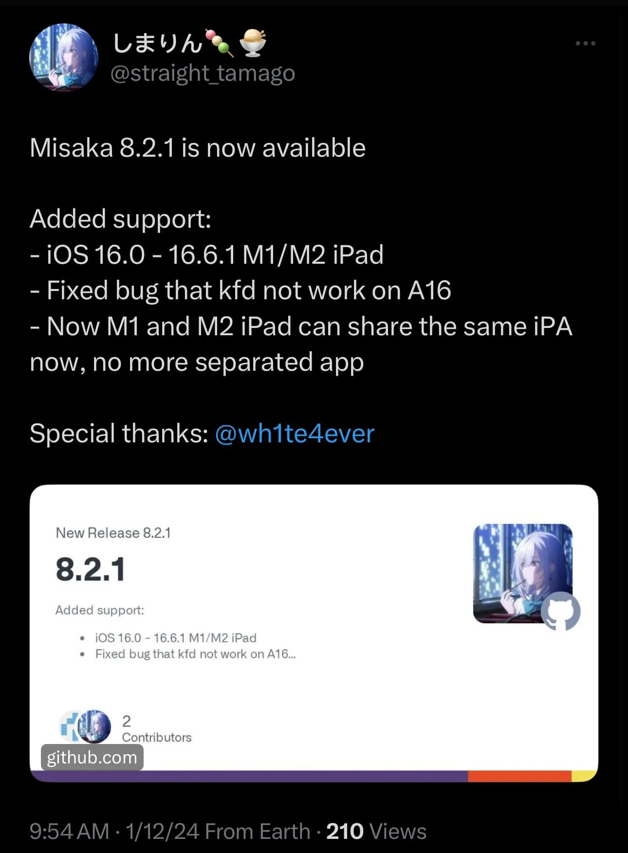 Misaka v8.2.1 est sorti.