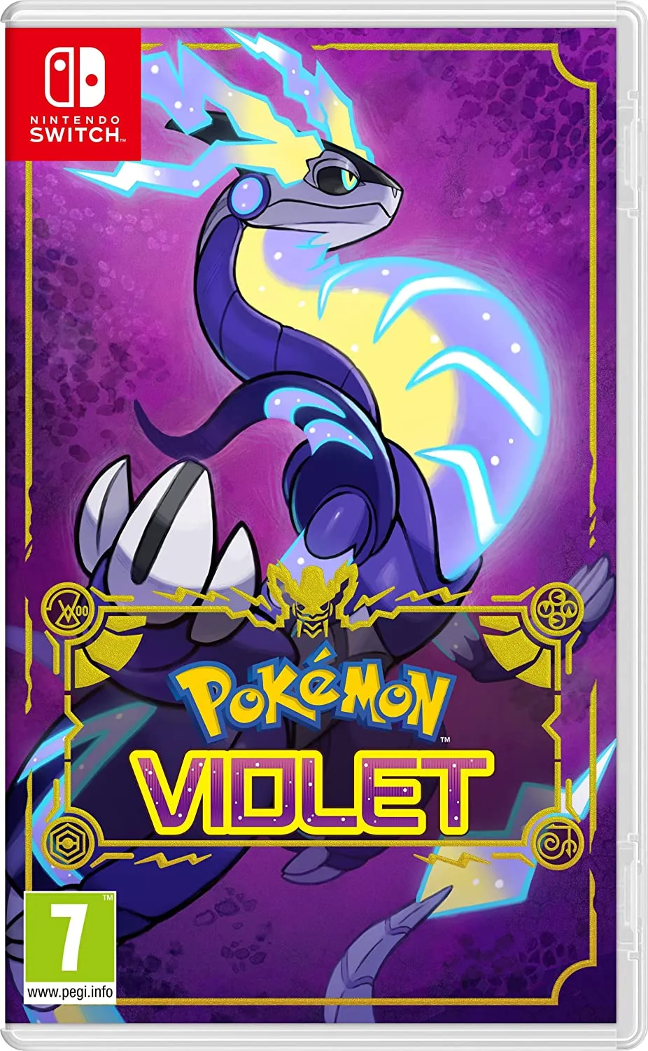 Pokémon Violet spelkonstverk för Nintendo Switch.