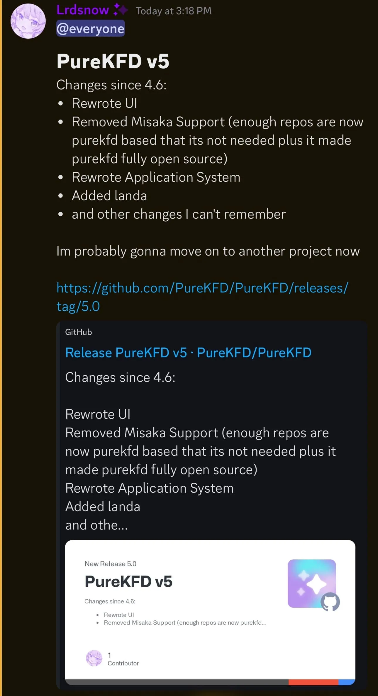 Version PureKFD v5.