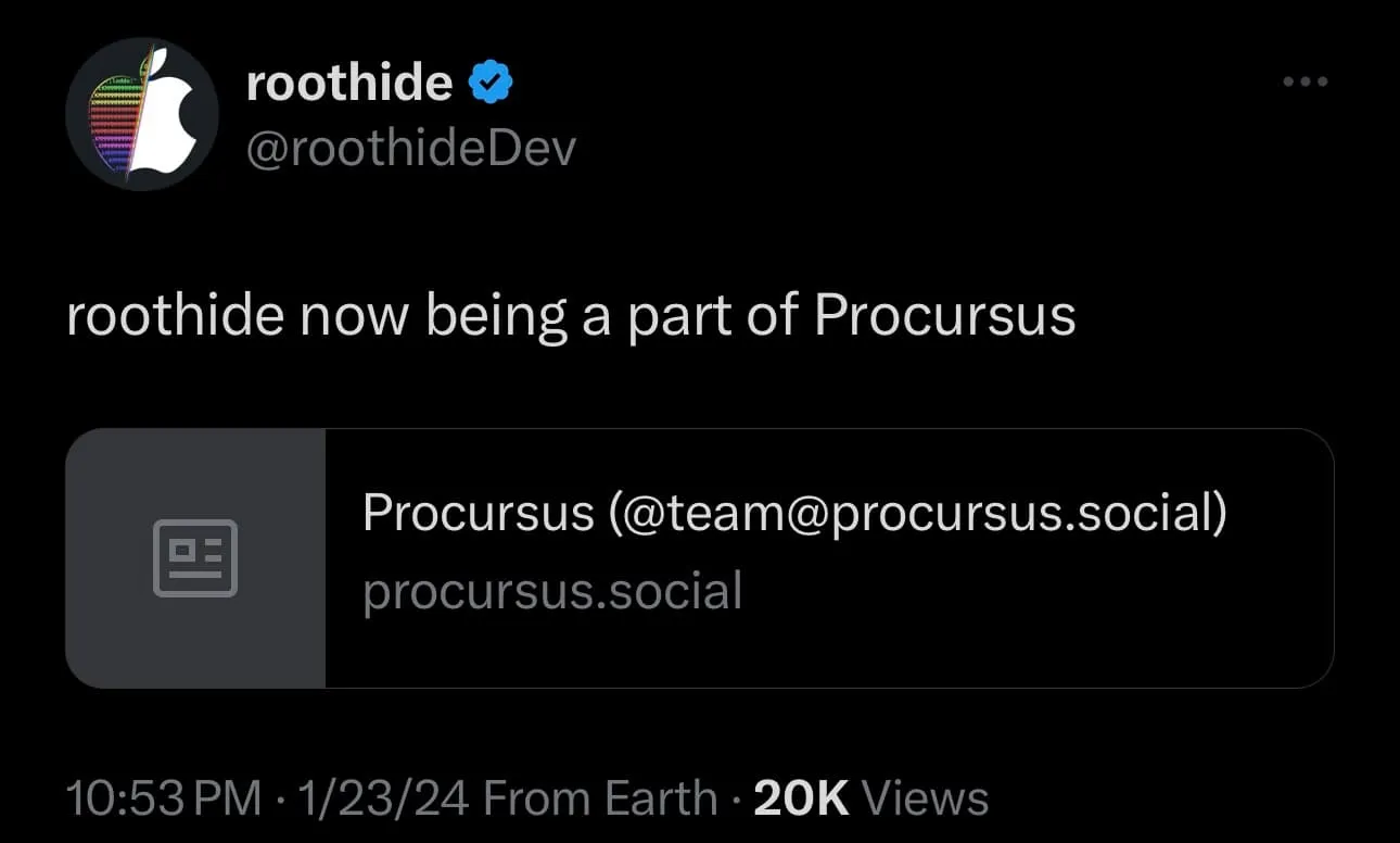 L'équipe RootHide annonce qu'elle rejoint Procursus.