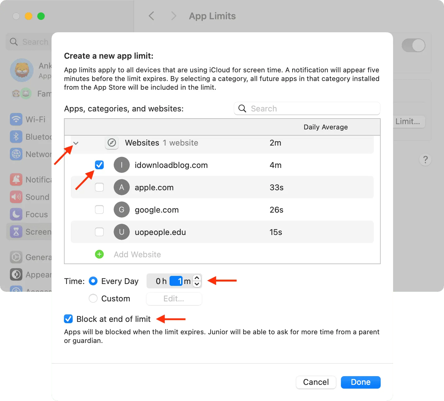 Set time limit for website on Mac Set time limit for website on Mac