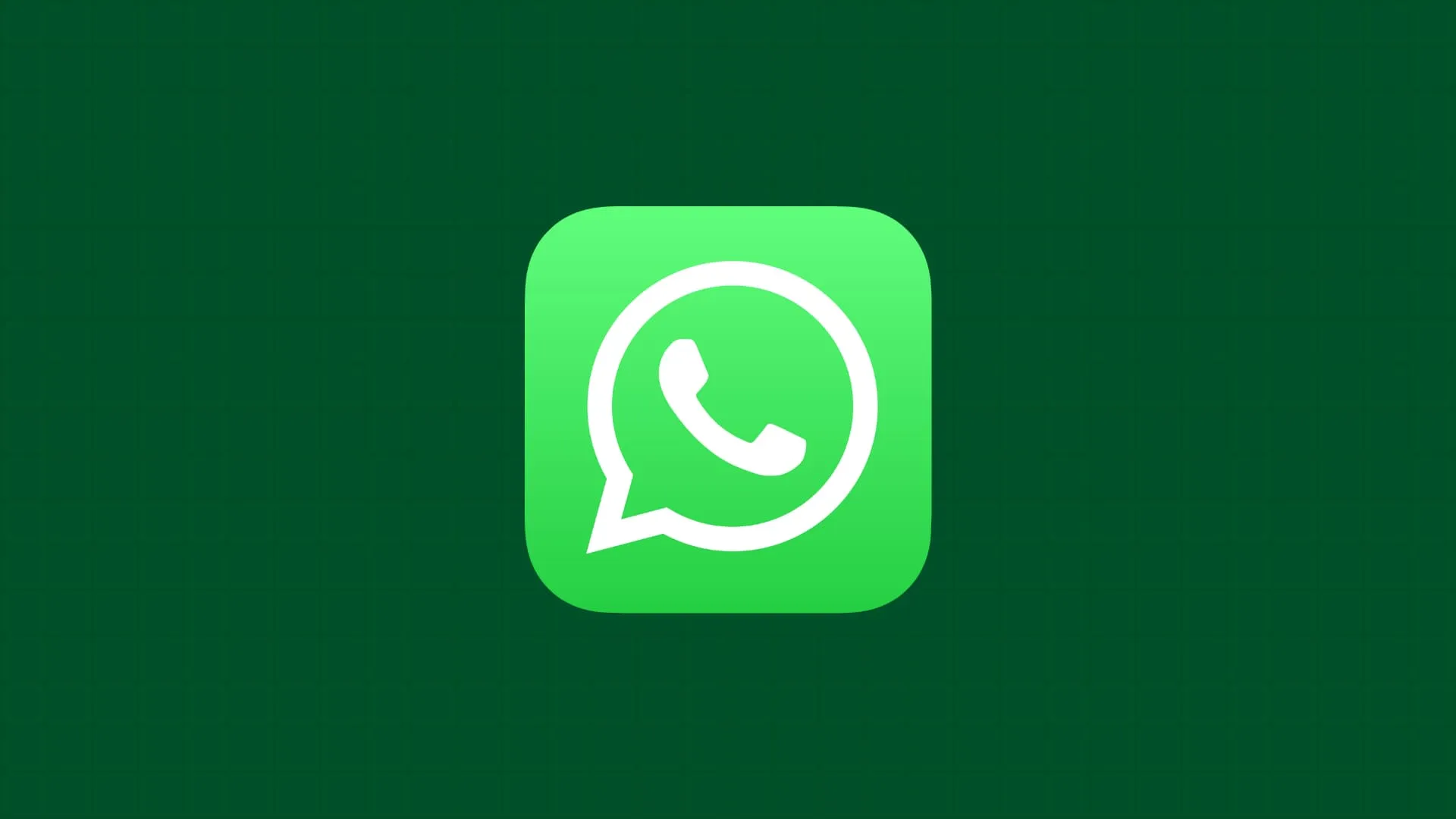 WhatsApp-ikon på en grön bakgrund
