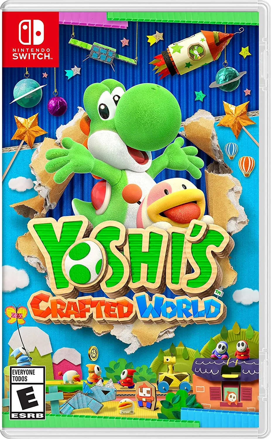 Yoshis Crafted World Nintendo Switch-konstverk.