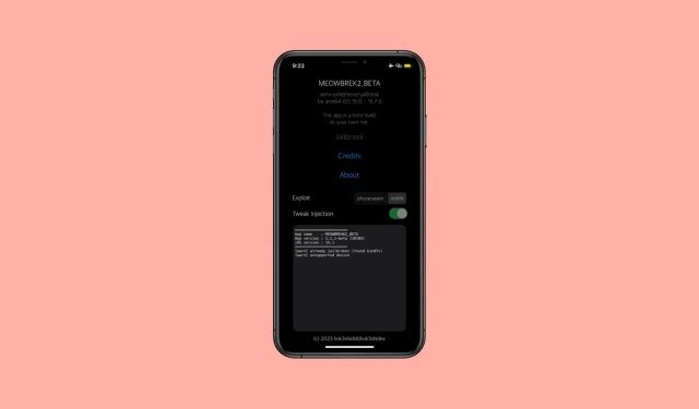 Utilidad de re-jailbreaking basada en Meowbrek2 kfd para palera1n actualizada a la versión 1.1.6-beta