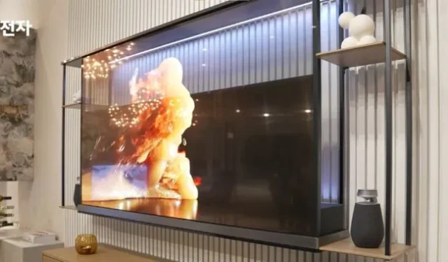 LG OLED T es un televisor transparente de 77 pulgadas que llegará en 2024