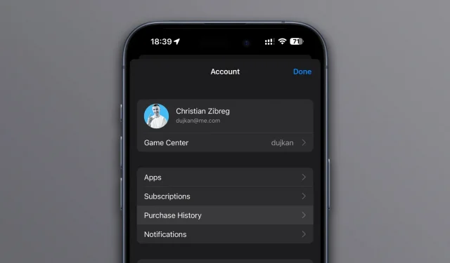 iOS 17.4 vous permet d’accéder plus rapidement à votre historique d’achats via l’App Store