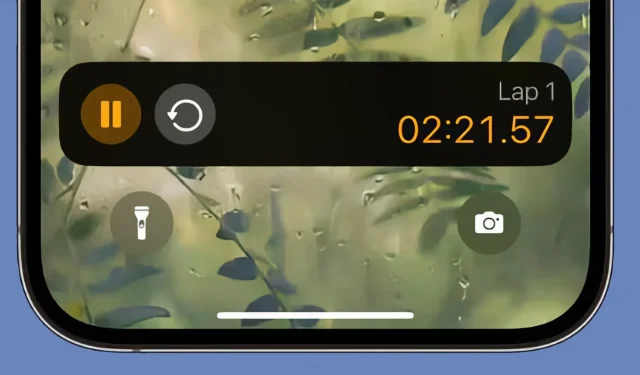 iOS 17.4 brengt stopwatchbediening naar het vergrendelscherm en Dynamic Island