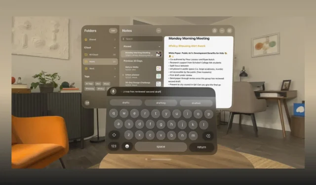 4 manieren om tekst in te voeren op uw Apple Vision Pro