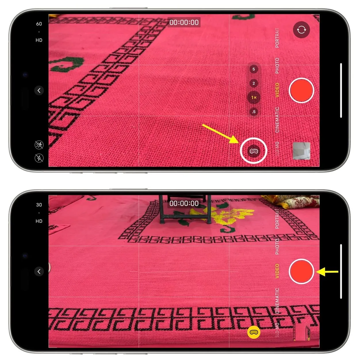 Grabación de video espacial para Vision Pro en iPhone