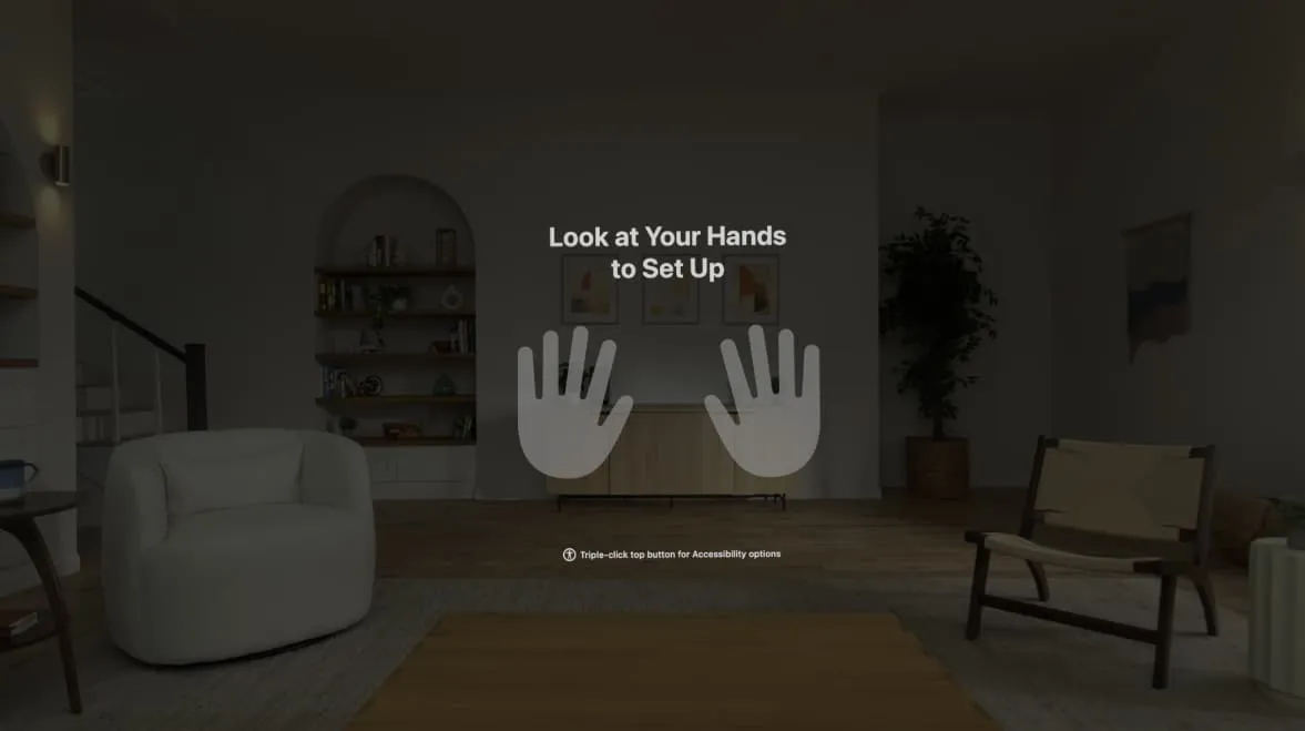 Vision Pro でハンドセットアップをやり直す