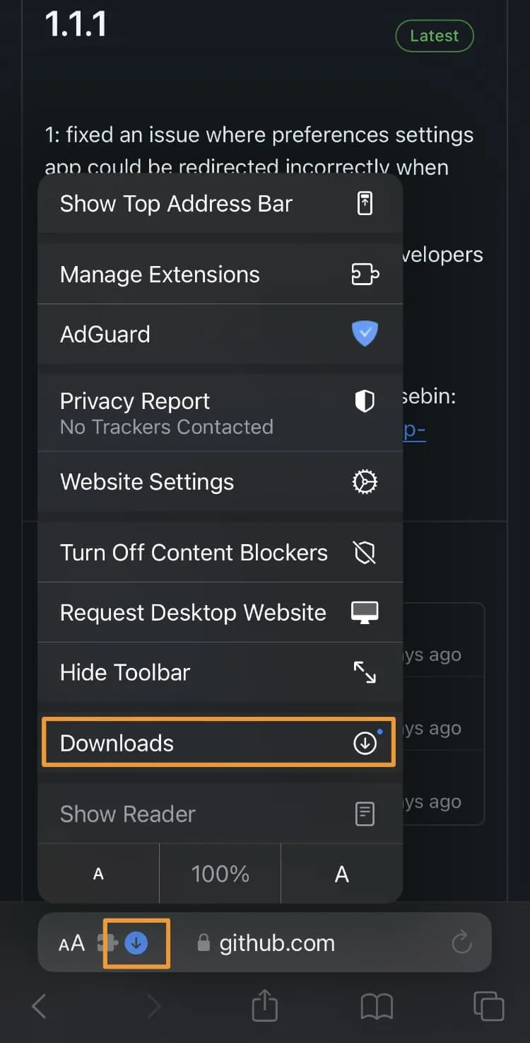 RootHide bootstrap-downloadknop.