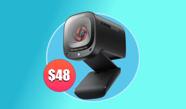 Ottieni questa webcam 2K di alta qualità con doppi microfoni stereo AI per soli $ 48