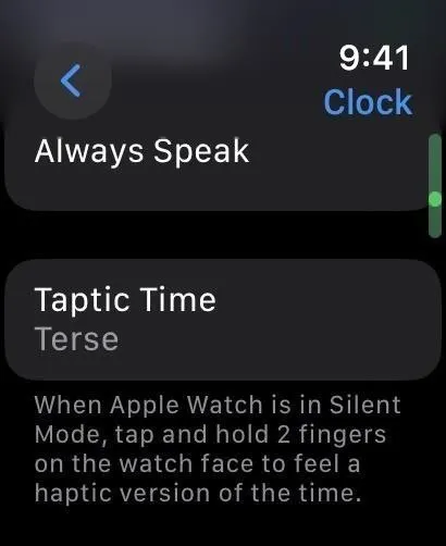 Obtenga la hora sin mirar usando las funciones ocultas de indicación de la hora del Apple Watch