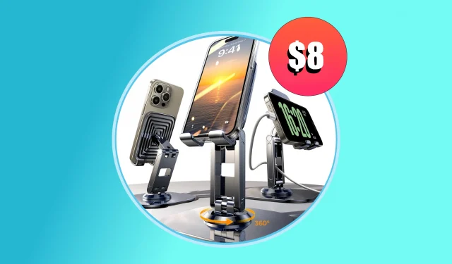 Obtenga un paquete de 2 de estos soportes para iPhone ajustables y plegables por solo $ 8