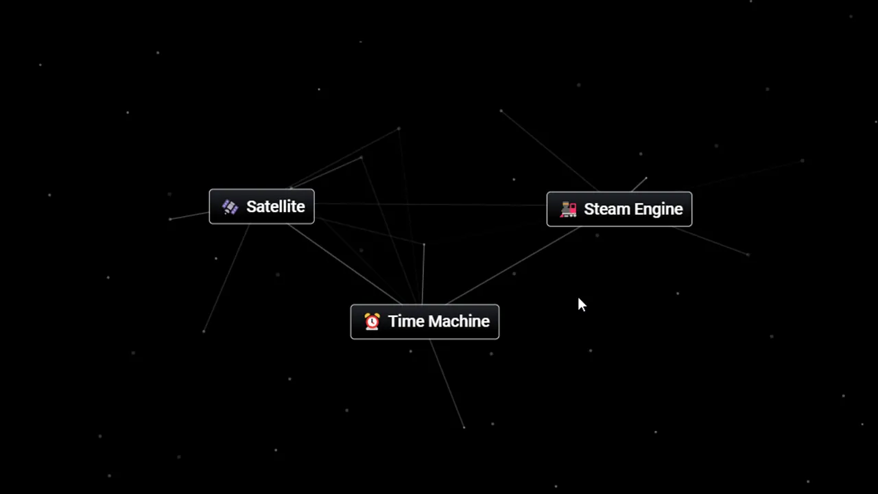 Combinez Steam Engine et Satellite pour créer une machine à voyager dans le temps dans Infinite Craft